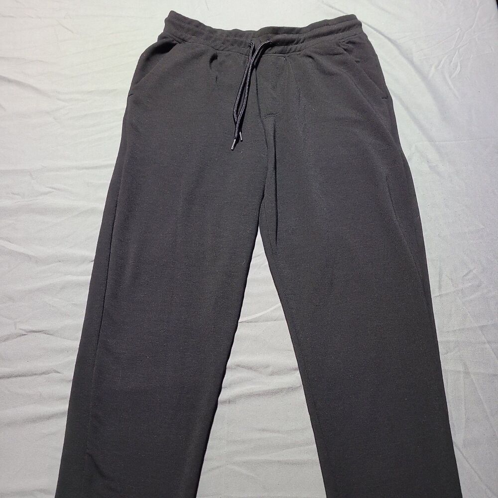 Athletic Works Jogger Pants Men S 28-30 Black Active Knit Casual Running Jogging